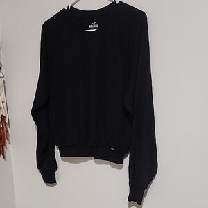Hollister Women's Classic Black Crewneck Long Sleeve